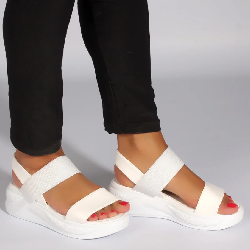 comfortable women sandal/ white / made in turkey-7775