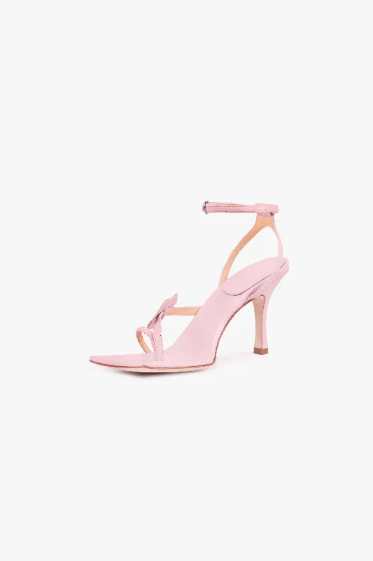 Delta Kiss High Heel Sandal Lip Appliqué Pale Pink - Exclusive