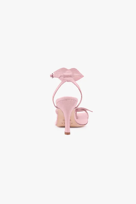 Delta Kiss High Heel Sandal Lip Appliqué Pale Pink - Exclusive