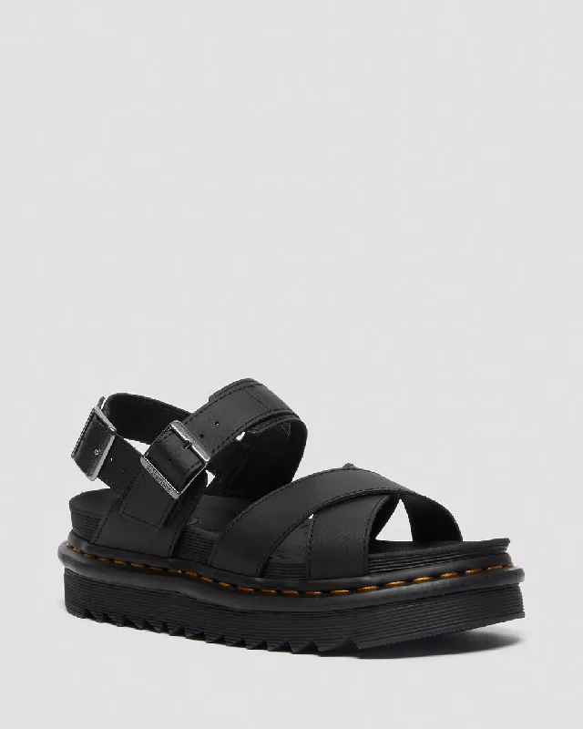 Voss II Leather Sandals in Black