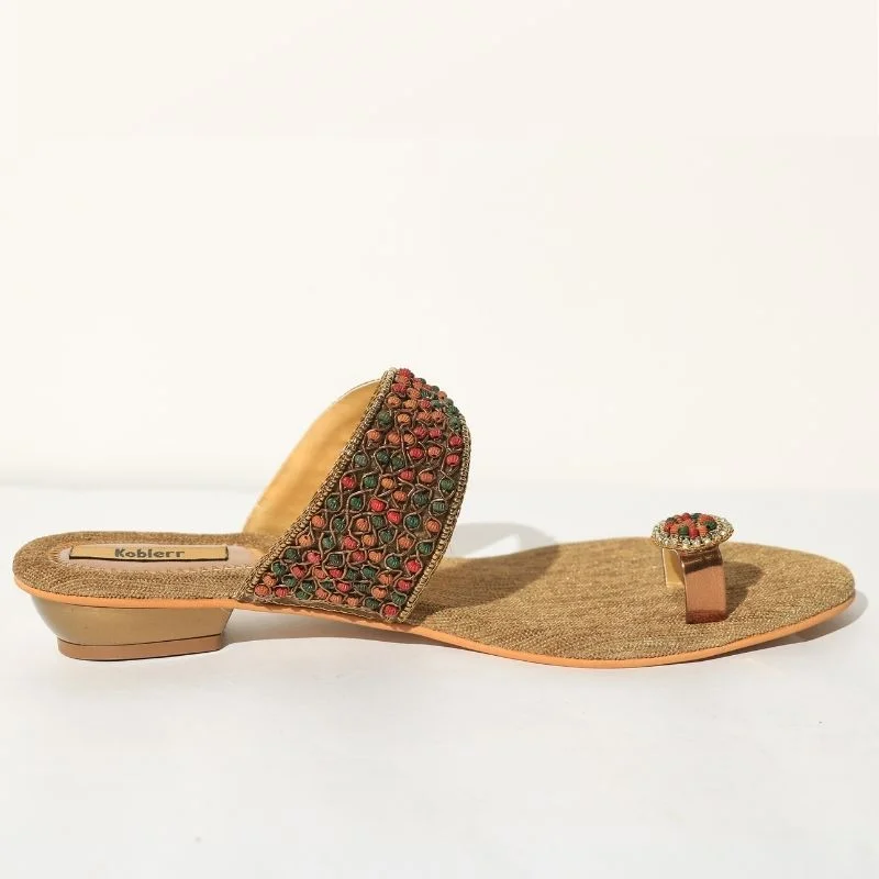 Embellished Ethnic Sandals