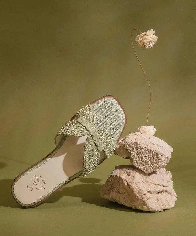 The Fatima | Mint Butterfly Strap Sandal