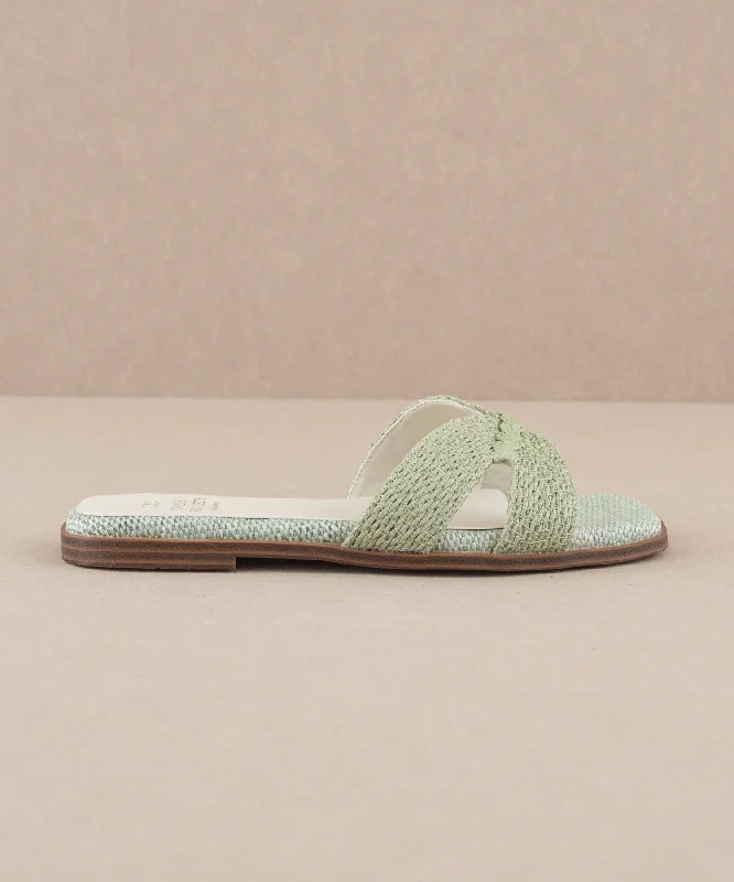 The Fatima | Mint Butterfly Strap Sandal