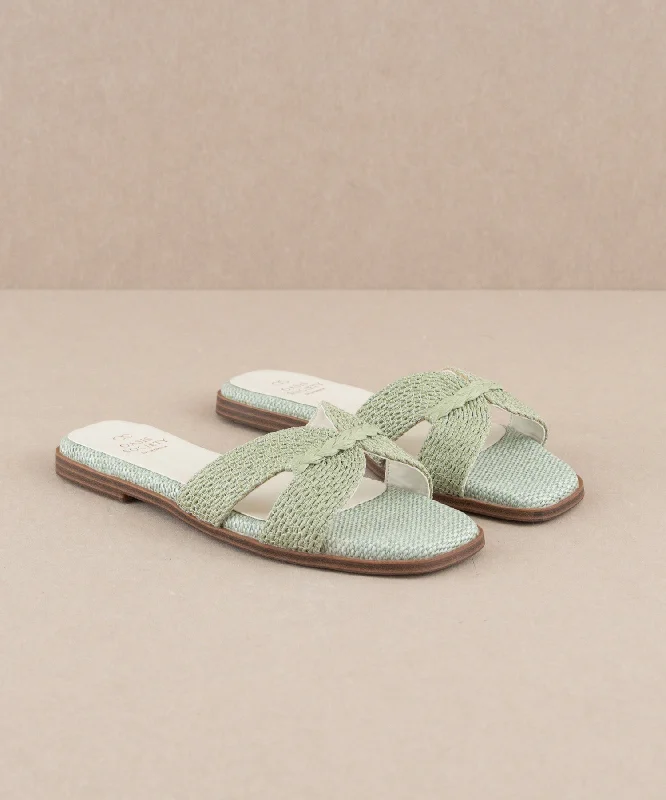 The Fatima | Mint Butterfly Strap Sandal