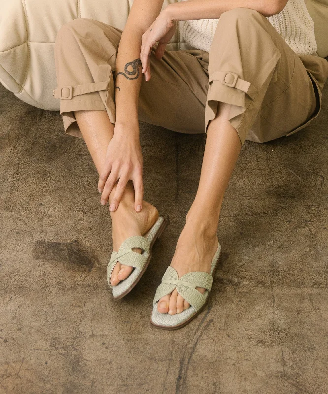 The Fatima | Mint Butterfly Strap Sandal