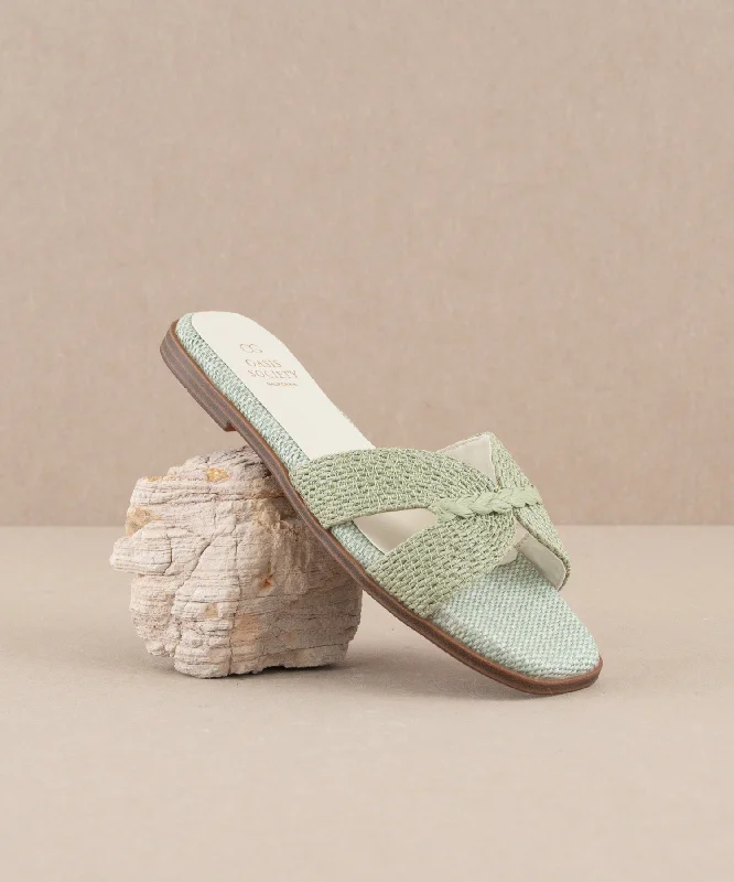 The Fatima | Mint Butterfly Strap Sandal