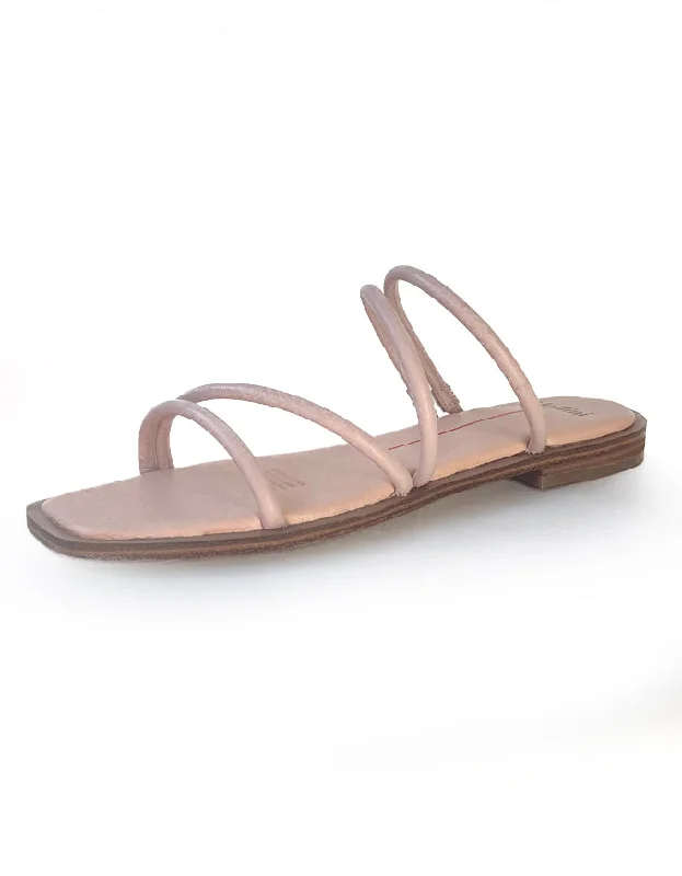 Fortuna Sandals Dark Nude Leather