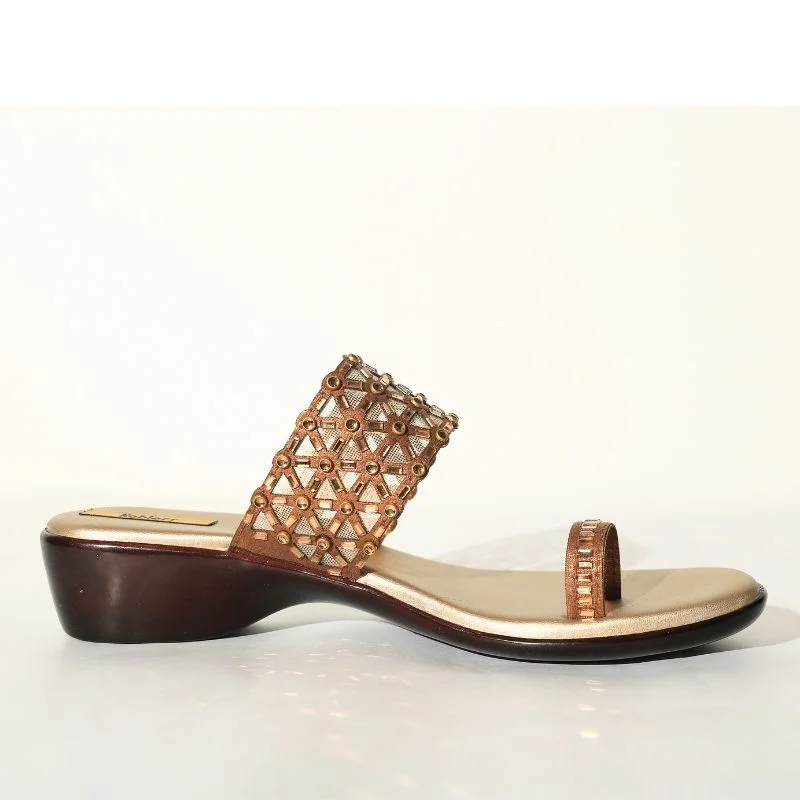 Copper Bling Sandals