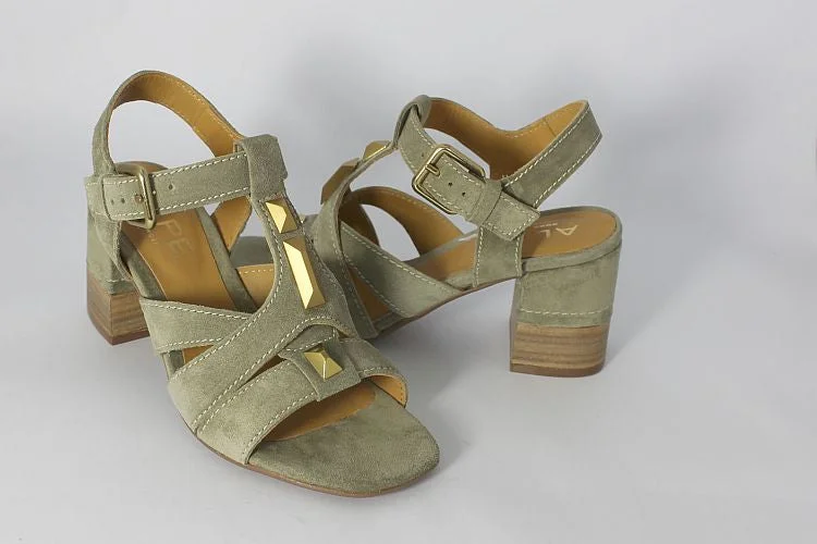 Sage Green Suede Sandal