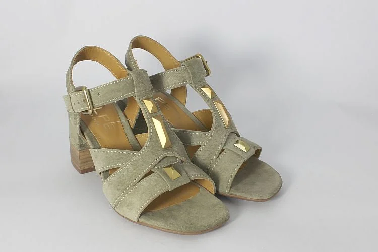 Sage Green Suede Sandal