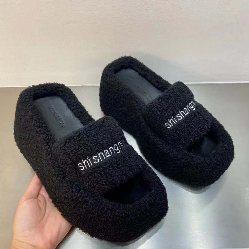 Shishang Fleece Slides