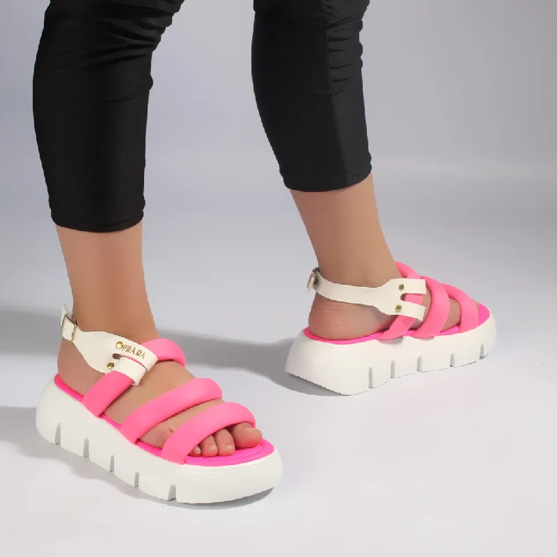 comfortable women sandal/ pink/ made in turkey -7773