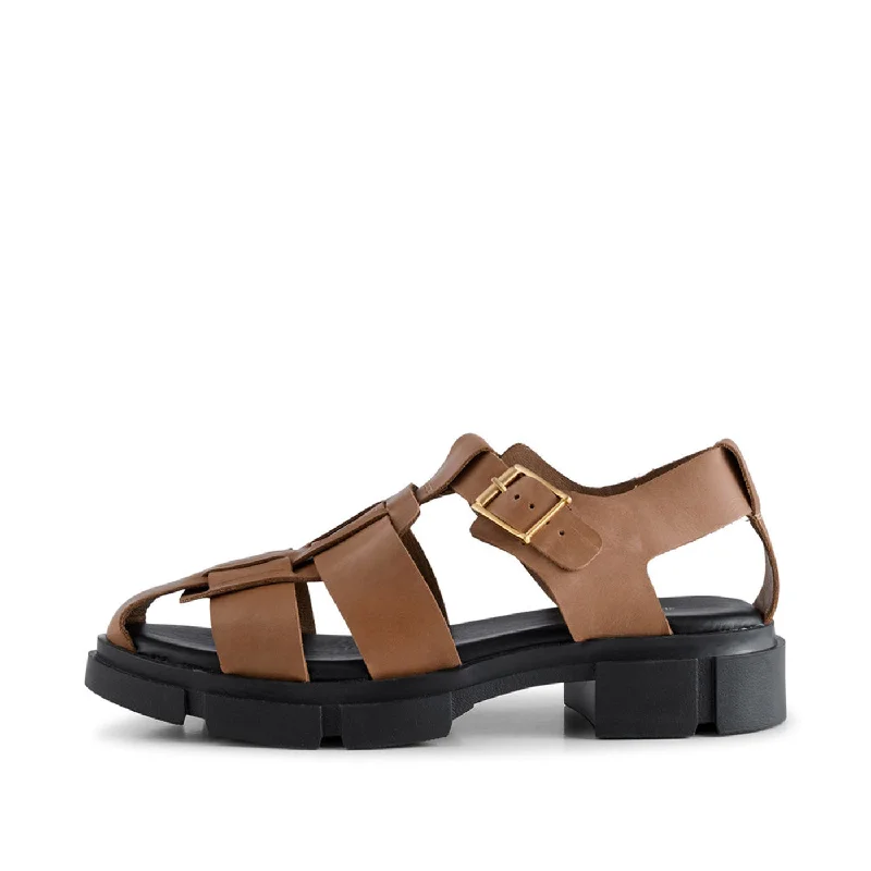 Alva sandal leather - Tan