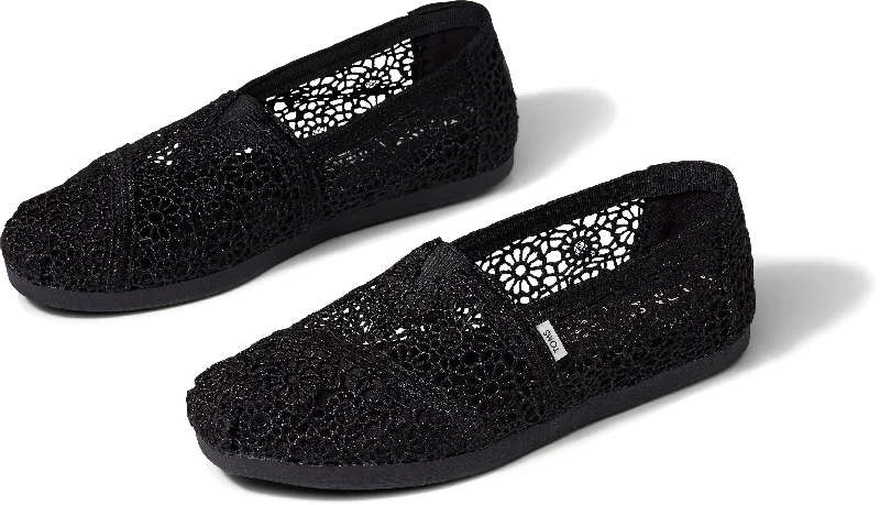 Alpargata Classic - Black Moroccan Crochet