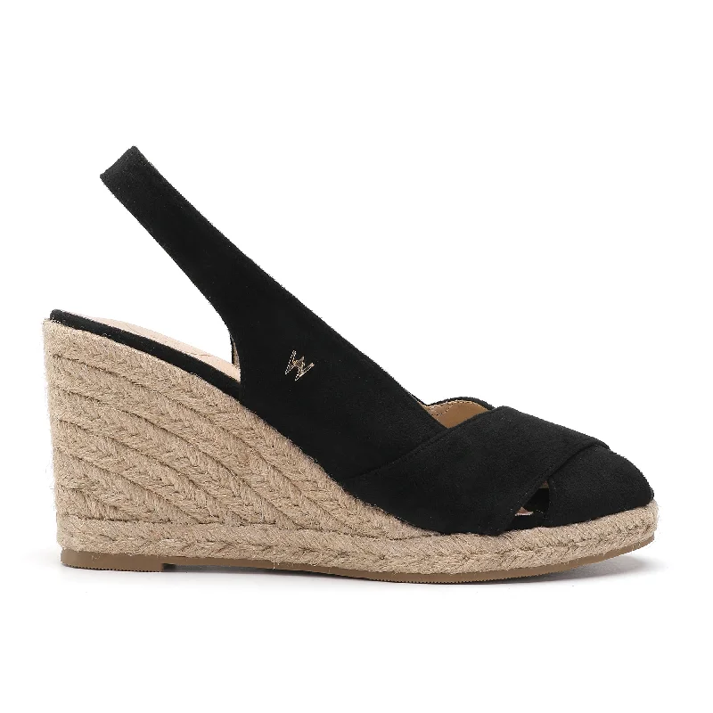 Bella Black Espadrille