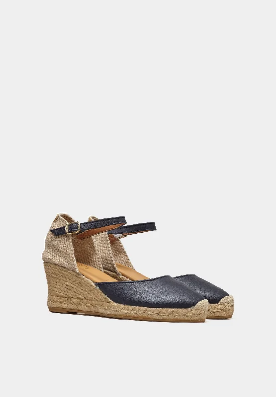 Costa 5 Leather Espadrilles Navy