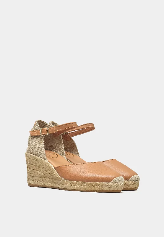 Costa 5 Tan Leather Espadrilles