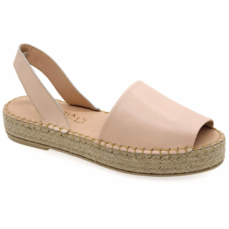 Flatform Peep Toe Espadrilles