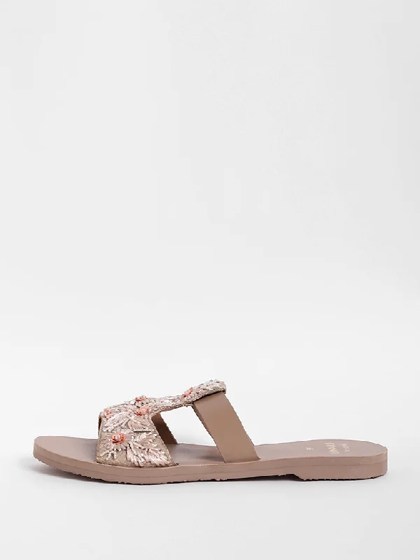 LUNA BLU Taupe Sandals