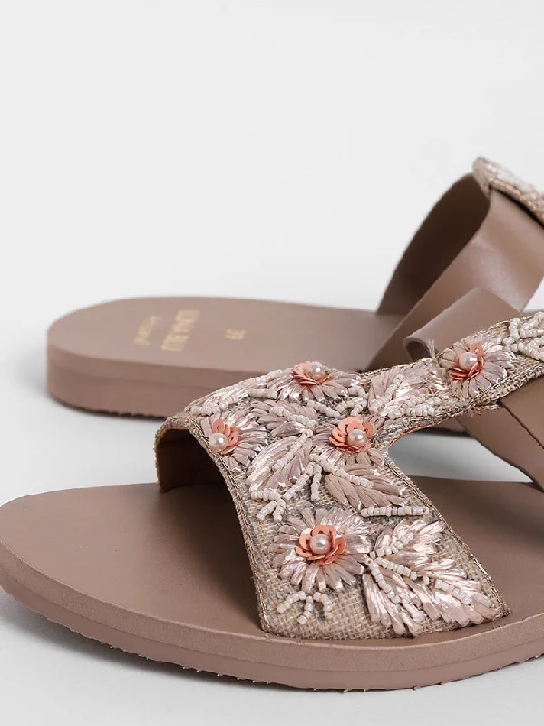 LUNA BLU Taupe Sandals