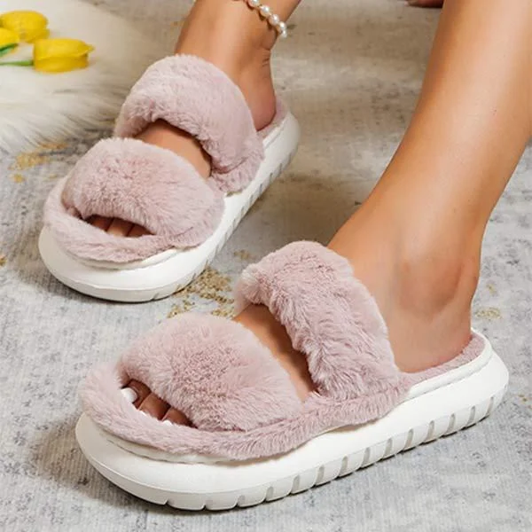 Women's Plush Warm Cotton Slippers 86684805C